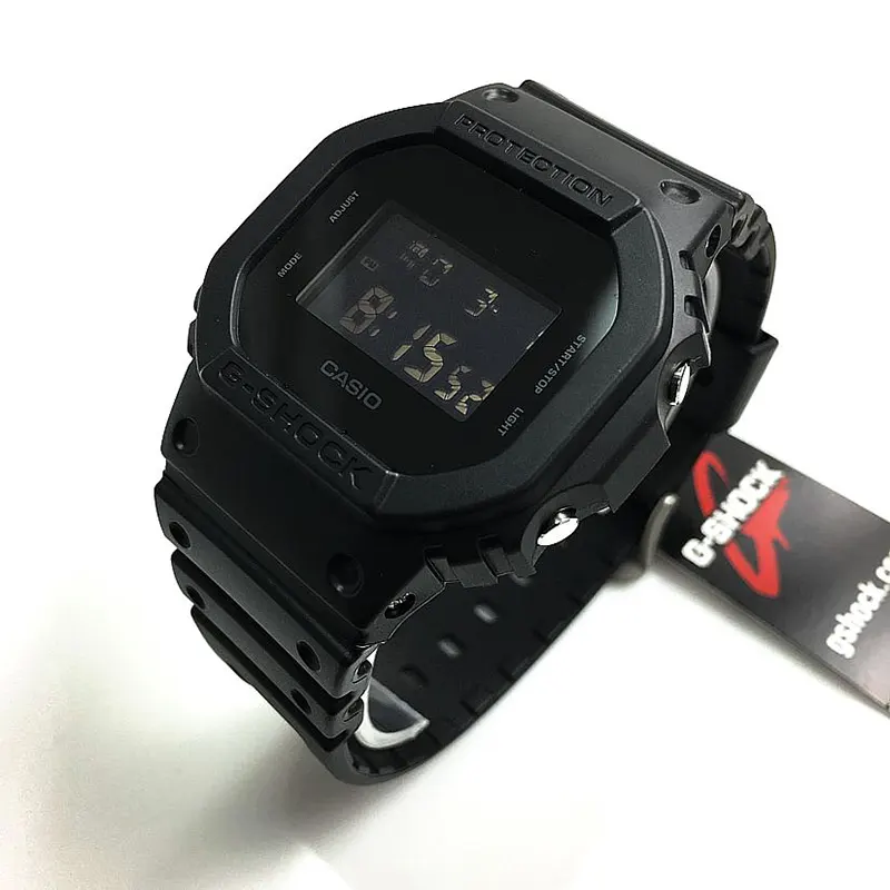 Casio G-Shock 'Solid Colors' Digital Black Dial Men’s Watch- DW-5600UBB-1